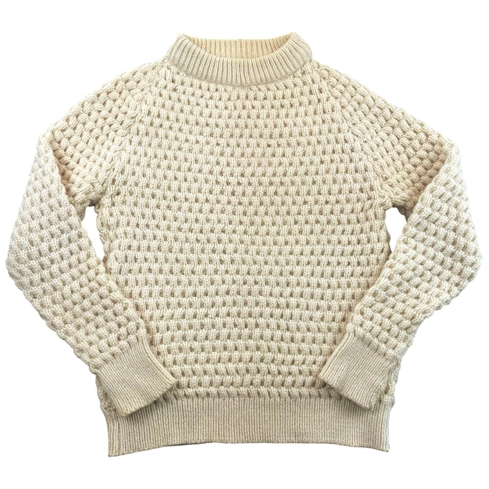 Vintage 70s Abercrombie & Fitch Whaler Wool Fisherman Sweater England Men’s M
